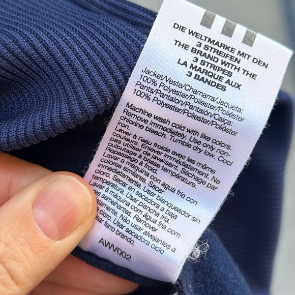 Adidas Navy Sport Jacket, size Large - Picture 7 of 7